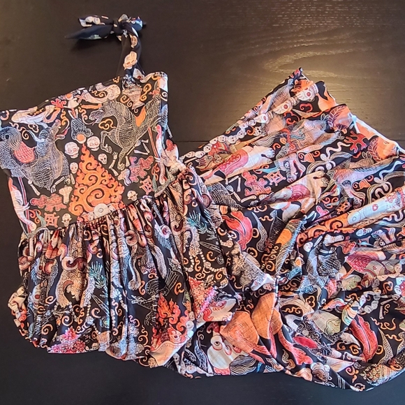 Blackmilk Dresses & Skirts - Blackmilk Limited Tibetan Deities Tie the Knott Midi Dress, XS